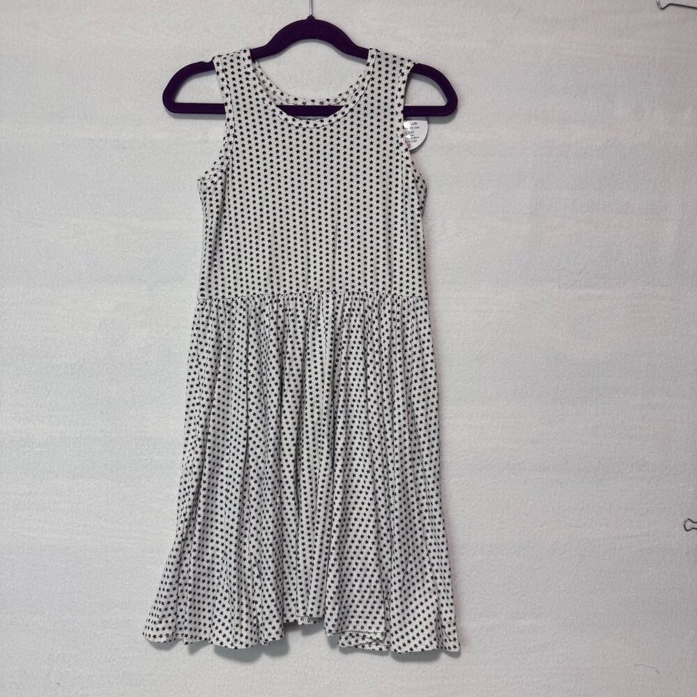 Dotdotsmile Dress Size 7 Tank White with Black Stars New with Tags
